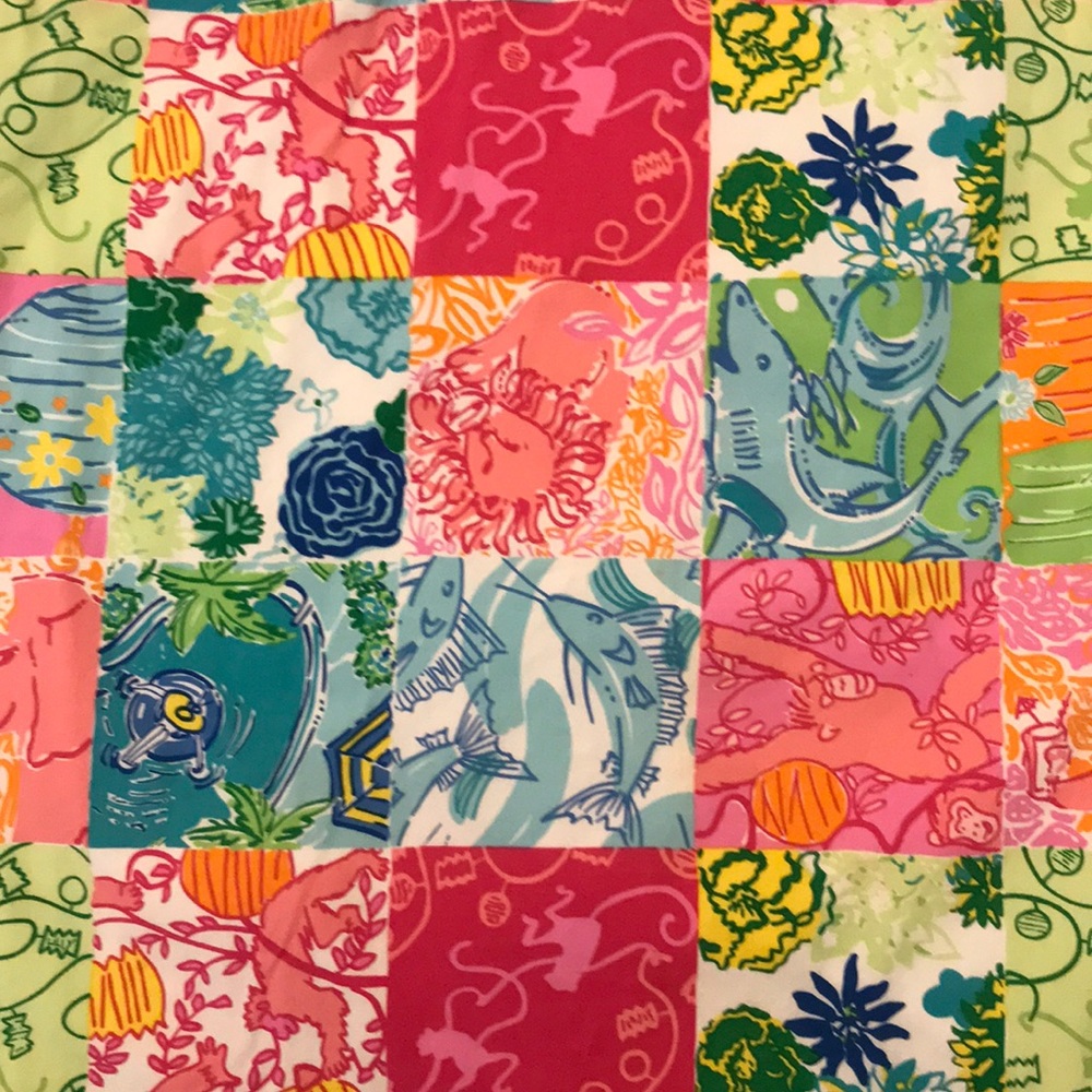 Vintage Lilly Pulitzer Patchwork Halter Dress - image 3